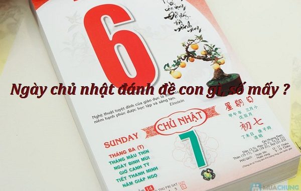 Ngày chủ nhật đánh đề con gì, số mấy ?